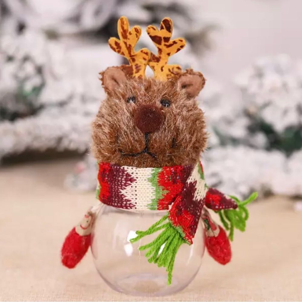 423 - MOOSE CHRISTMAS CANDY JAR‎